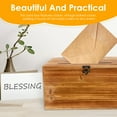 thumbnail image 6 of Wooden Wedding Card Box with Slot Lid Decorations for Reception for Wedding Gifts Money Baby Bridal Shower Graduation - Standard Size, 6 of 13