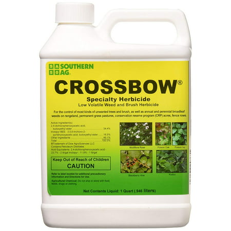 CROSSBOW32 Brush Killer, 32oz-1 Quart Crossbow Specialty Herbicide 2 4 D & Triclopyr Weed & Brus, (s) (32 oz) Southern Ag - quart(s) (32