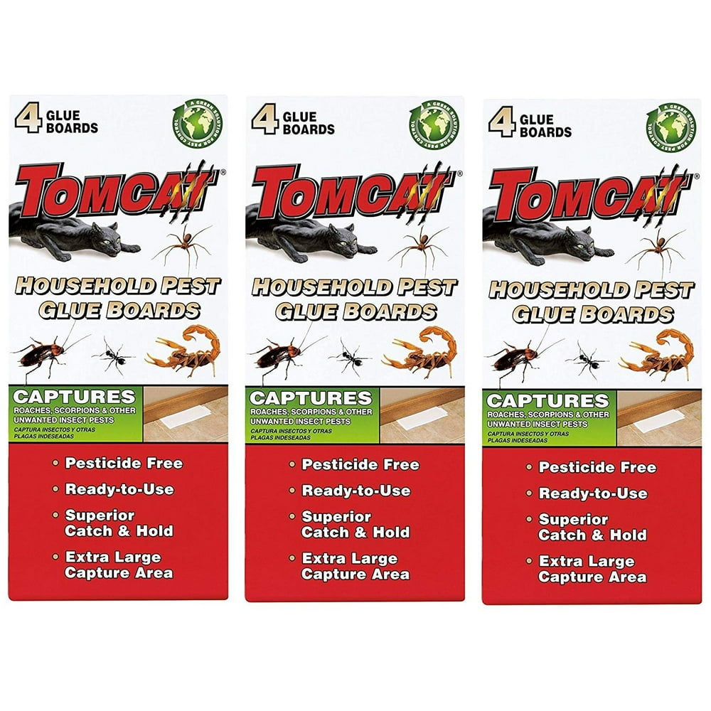 Tomcat Household Pest Glue Boards, (for Roaches, Insects, Scorpions
