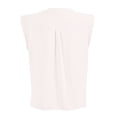 thumbnail image 2 of Blusa George para Dama, Kimona Cuello Tipo Mao, Plisado en Hombros, Tablon en Escote Blanco Talla G, 2 of 4