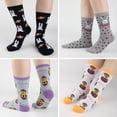 thumbnail image 2 of COOPLUS 5 Pairs Funny Crew Socks for Women Novelty Rabbit Egg Chick Pattern Socks for Gift, 2 of 7