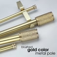 thumbnail image 3 of SKYPLUS LIVING 1 inch Double Window Curtain Rod with Gold Finials Set, Adjustable 36-72 in,Gold, 3 of 9