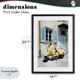 thumbnail image 4 of Stupell Industries French Country Sunny Day Scooter Ride Black Framed Print Under Glass, 14 x 20, by Petals Prints Design, 4 of 8