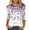 Multicolor#6, variant on Feancey American Flag Tshirt for Women Plus Size 4th of July Tops Holiday Casual 3/4 Sleeve Round Neck Blouse Memorial Day Shirts Limited Time Sales Multicolor XXL