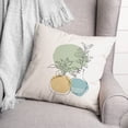 thumbnail image 3 of Creative Products Vases With Color Blobs 18x18 Spun Poly Pillow, 3 of 3