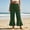 Army Green, variant on Women’s Flared Cropped Pants, DUnrefinedstring Ruffle-Hem Detail with Hidden Pockets for Cozy Home Tea Relaxing Moments Gray M