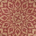 thumbnail image 2 of HomeRoots 393696 6 ft. Round Tan & Red Boho Chic Area Rug, 2 of 5