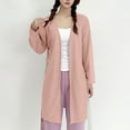 thumbnail image 5 of successthop Lightweight Robes for Women FLeece Fuzzy Loungewear Belted Oversized Winter Sleepwear Solid Bathrobe Pink XL, 5 of 8