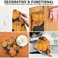 thumbnail image 7 of Pumpkin Black Kitchen Towel, Dish Towels Quick Drying Tea Towels Absorbent Hand Towels for Kitchen Sink Dinner Table 28 x 18 Inches, Set of 4, 7 of 7