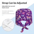 thumbnail image 3 of Gaeub Bright Butterflies Print Cleaning Working Cap,Unisex Scrub Cap Nurse Hat,No-Slip Scrub Cap for Men & Women, 3 of 7