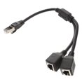 thumbnail image 3 of SUTENGDA Ethernet Splitter Cable Ethernet Cable Longer Cable *4.5CM Black, 3 of 7
