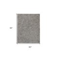 thumbnail image 4 of 5' X 8' Gray Abstract Hand Woven Area Rug, 4 of 9