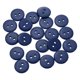 thumbnail image 1 of Botón de costura de resina de 20 piezas, 12.5 mm (1/2") botones de manualidades de 2 agujeros, azul medianoche, 1 of 6