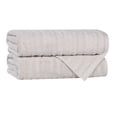 thumbnail image 2 of Superior Mika Smart Twist Cotton Medium Weight Bath Towels, Set of 2, Quick Dry Towels, Silver, 2 of 10
