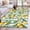 Teal, variant on Round Rugs 5Ft, Spring Lemon Round Area Rug Washable Indoor Throw Carpet, Botanical Plants Sage Green Stripes Soft Non Slip Circle Rug for Cabinet Bathroom Home Decor Aesthetic