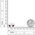 thumbnail image 3 of Gem Stone King 925 Sterling Silver Red Rhodolite Garnet and Created Sapphire Infinity Love Knot Ring for Women | 1.11 Cttw | Oval 6X4MM | Gemstone Birthstone | Jewelry Gifts for Mom Wife | Size 8, 3 of 5