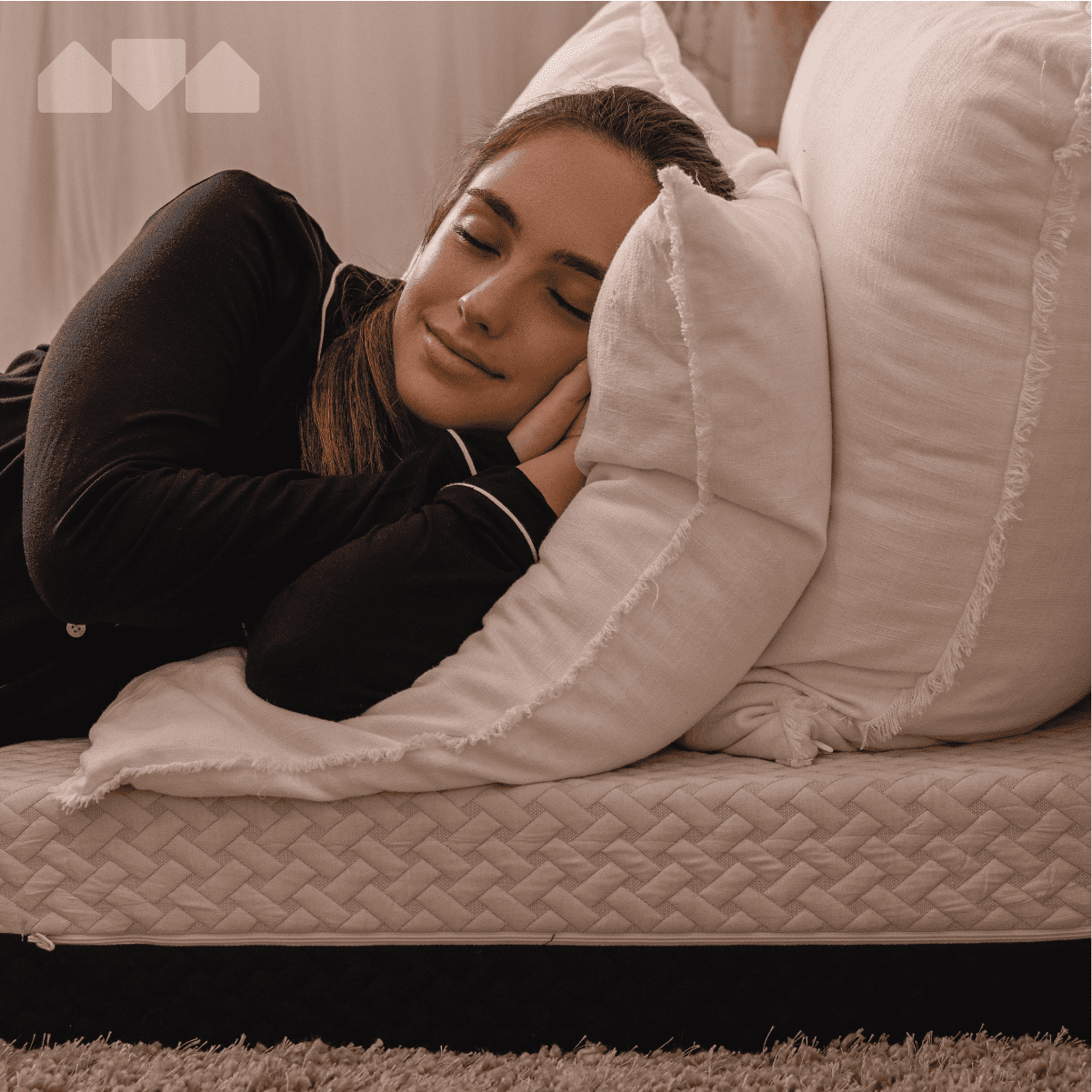 Milliard Dual Sided Premium Tri Folding Mattress, Memory Foam with Waterproof Washable Cover, Cot (75" x 31" x 6")