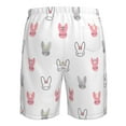 thumbnail image 6 of Wukai Girl Rabbit Print Beach Trunks with Compression Liner Swimsuit Quick Dry Beach Sports Shorts with Pocket-3X-Large, 6 of 8