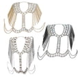 thumbnail image 4 of Colr de hombro nupcial Cadena de cuerpo de de imitación de Zulema  collar de cadena del cuerpo, 4 of 8