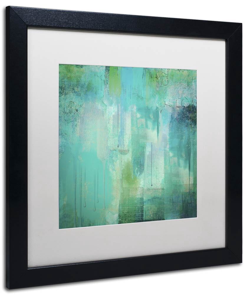 Color Bakery 'Aqua Circumstance' Matted Framed Art
