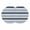 Navy blue, gray, light blue, variant on Navy Blue Gray Striped Round 13 Inch Placemats Set of 8, Farmhouse Stripes Modern Abstract Art HeatResistant Non Slip Place Mats for Dining Table, Wipeable Braided Kitchen Table Mats for Housewarming