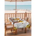 thumbnail image 2 of Outdoor Tablecloth with Umbrella Hole for Patio/Picnic/Party/Camping, Sunflower Truck Waterproof Table Cloth Rectangle Table Cover Washable, Yellow Flowers Summer Botanical Watercolor (60"x 84"), 2 of 8
