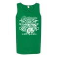thumbnail image 2 of Wild Bobby, Greaser Outlaw Hot Rod Gambling Mechanic Pop Culture Mens Graphic Tank Top, Kelly, Medium, 2 of 3