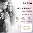 thumbnail image 3 of La Joya Lab Grown Diamond Band Ring for Women | Solid 10K Yellow Gold 1/10 CTTW Diamond Ring | Size 7, 3 of 6