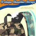 thumbnail image 3 of 17 Inch Lightweight Backpack,PVC Waterproof Oxford Fabric, Ergonomically Designed, with Large Capacity, Camouflage Print, 3 of 5