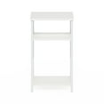 thumbnail image 2 of Furinno Just 3-Tier Industrial Metal Frame End Table with Storage Shelves, 1-Pack, White/White, 2 of 2