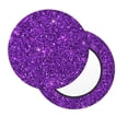 thumbnail image 2 of Kll Purple Glitter Round Bar Chair Cushion Cover 13 Inch,Bar Stool Protector With Elastic, Soft Washable, 2 of 7