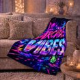 thumbnail image 6 of Retro Arcade Vibes Neon Gaming, Festive Halloween Scene, Warm Flannel Blanket for Living Room and Reading Nook with Detailed Artwork, Art Lovers Halloween Gift, Fantasy Home Decor, 6 of 9