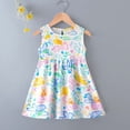 thumbnail image 2 of ATOGUTA Girls Dresses Straps Party Dresses Cute Printed Sleeveless Beach Sundress, Size 1T-11, 2 of 6