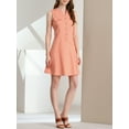 thumbnail image 5 of MODA NOVA Junior's Sleeveless Crew Neck Summer Short Shirt Dress, 5 of 5