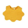 thumbnail image 2 of Baby Bib For Girls,Reversible Waterproof Handmade Natural Cotton Baby Drool Bib 0-12 months Yellow 0-2 Years, 2 of 4