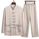thumbnail image 1 of Men's Casual Long Sleeve Tang Suit Shirt + Pants 2 Piece Set, 1 of 5