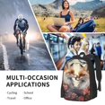 thumbnail image 6 of Balery Romantic Flower Fox Backpack for Men and Women - Durable 600D Oxford Cloth -Large Capacity, Water-Resistant School, Travel, and Hiking Bag, 6 of 7