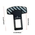 thumbnail image 3 of 2PC Car Seat Belt Accessories Insert Fixed Limiter Insert Lock Tongue With Belt Bayonet Plug, 3 of 4