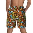 thumbnail image 4 of Haiem Cute Beach Dolphin Mens Swim Trunks with Compression Liner 2 in 1 Swimming Shorts Stretch Swimwear Quick Dry,Board Shorts-X-Large, 4 of 9