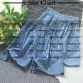 thumbnail image 3 of FAIWAD Toddler Girls Jean Shorts Cute Print Summer Thin Loose Elastic Waist Drawstring Denim Shorts for Kids, 5-12 Years, 3 of 3