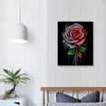 thumbnail image 3 of ARISTURING Modern Graffiti Canvas Wall Art Abstract Colorful Rose Painting Pop Poster Art Prints Contemporary Street Art for Living Room Bedroom Wall Decor Stretched and Framed 16x20 inch, 3 of 4