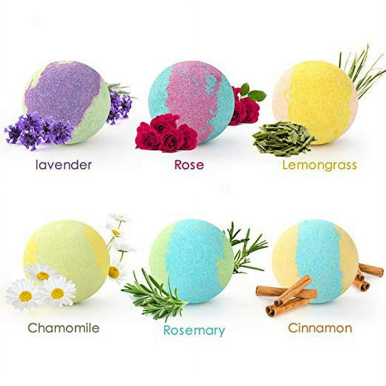 Bath Bombs for Women Citric Acid Kit Products Organic 9pcs pure essential  Oils