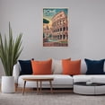thumbnail image 5 of Retro Rome City Poster Vintage Italian City Tourism Art for Walls Print Poster, 5 of 8