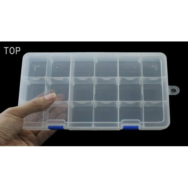 Boîte à thé ronde en plastique transparent 6 compartiments