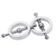 thumbnail image 1 of Dispositivo de ropa de cama para adultos con clip de pecho de acero inoxidable Toy SM Lover TFixol Negro y forma redonda, 1 of 6