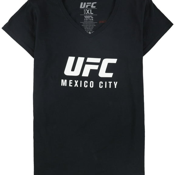 UFC Womens Mexico City 21 De Sep Graphic T-Shirt, Black, X-Large