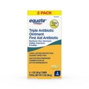 Equate First Aid Triple Antibiotic Ointment, Infection Protection, 2 oz, 2 Pack