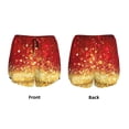 thumbnail image 6 of Sigee Red Gold Glitter for Women's Athletic Shorts High Waisted Running Shorts Pocket Sporty Short Gym Elastic Workout ShortsSmall, 6 of 9