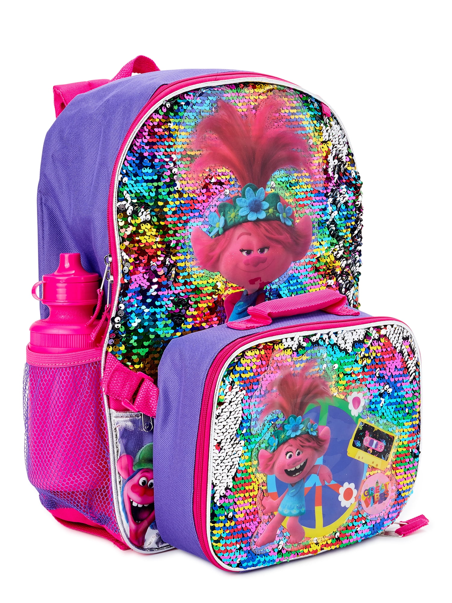 Trolls Poppy Girls Backpack 5 Piece Set! 