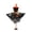 Black, variant on Witch Pumpkin Hanging Decoration with Web Cape and Black Hat, 1-Piece, Orange and Black, for Front Porch, Halloween Hanging Decor